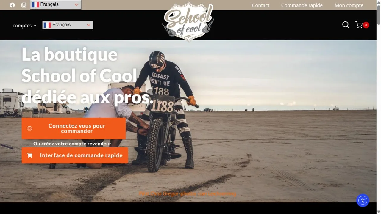 Aperçu du site b2b.school-of-cool.com